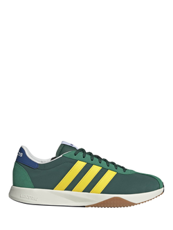 adidas Run 76/26 Trainers, Green/Yellow, Green/Yellow