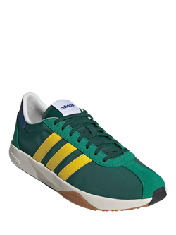 adidas Run 76/26 Trainers, Green/Yellow - view 2, Green/Yellow