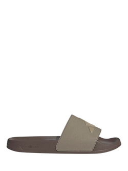 adidas Adilette Shower Slider Sandals, Brown, Brown