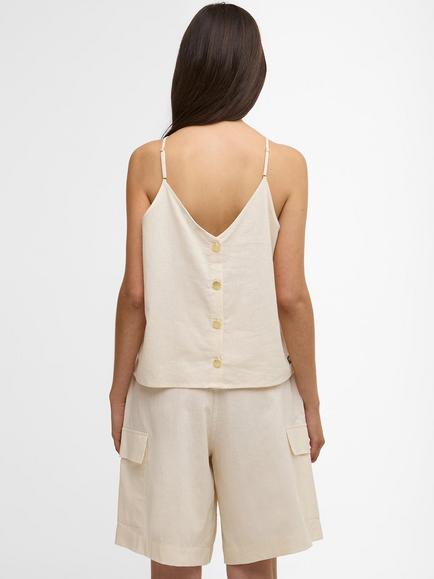 Barbour International Adriana Strappy Top, Ecru - view 2, Ecru