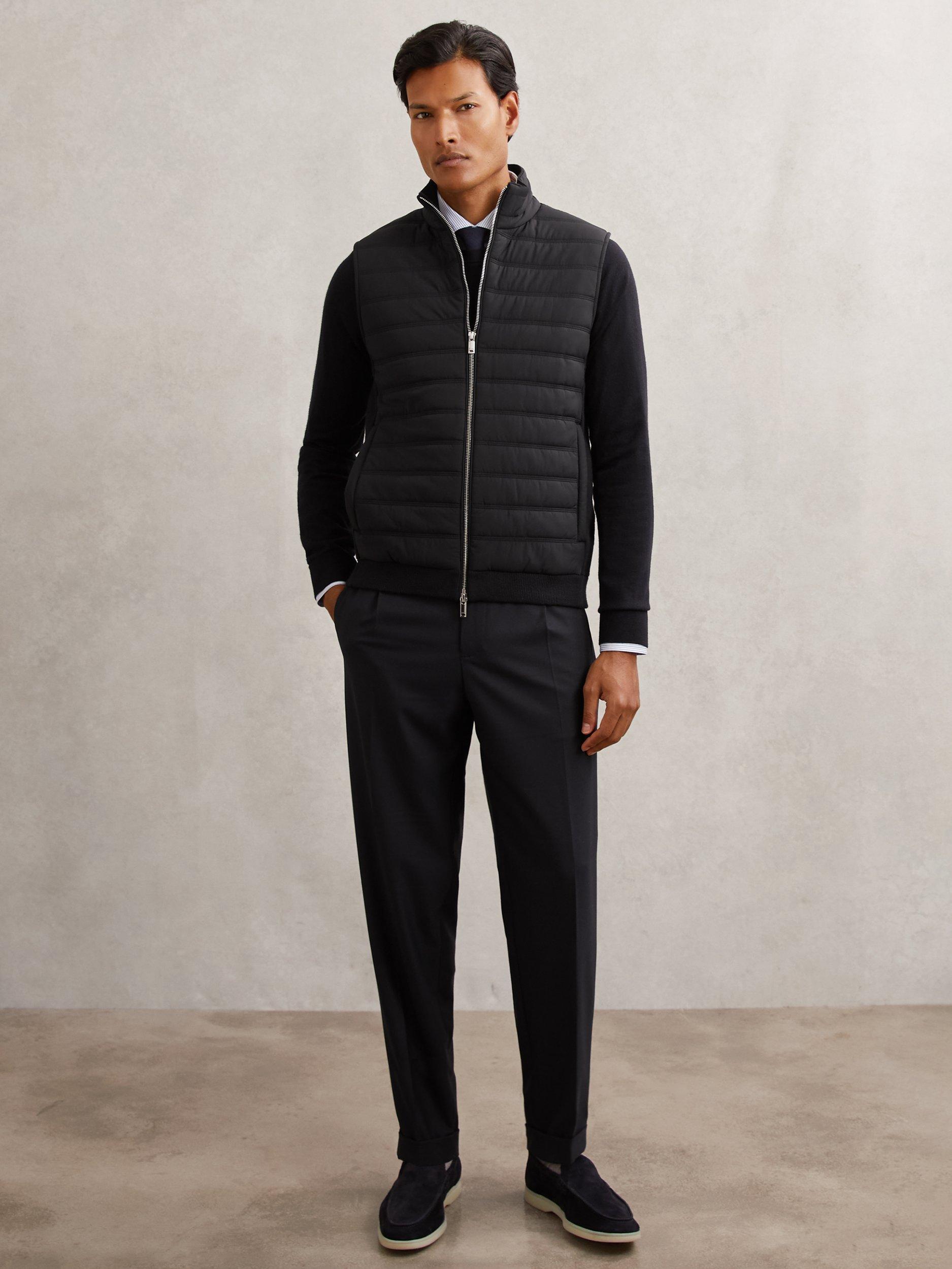 Product image 2 of 5, which shows Reiss Newford Puffer Gilet, Navy, XS