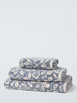 John Lewis Marlow Floral Towels, Thistle