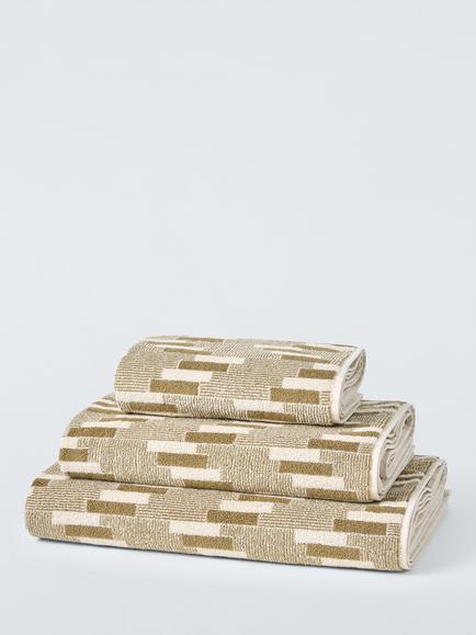 John Lewis Mitla Towels, Bronze Green