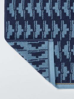 John Lewis Ola Towels - view 2, Blustne/Drk Nght Sky