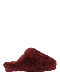 Jones Bootmaker Freesia Sheepskin Slippers, Burgundy