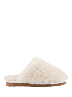 Jones Bootmaker Freesia Sheepskin Slippers, Cream