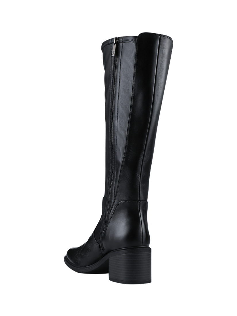 Product image 3 of 5, which shows Jones Bootmaker Daena Leather Knee High Boots, Black, 8
