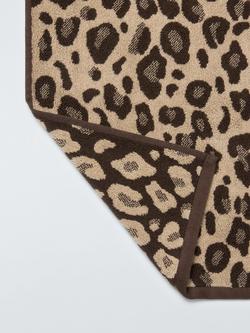 John Lewis Leopard Print Towels, Natural - view 2, Natural