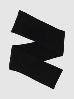 Reiss Swinly Wool Blend Scarf, Black