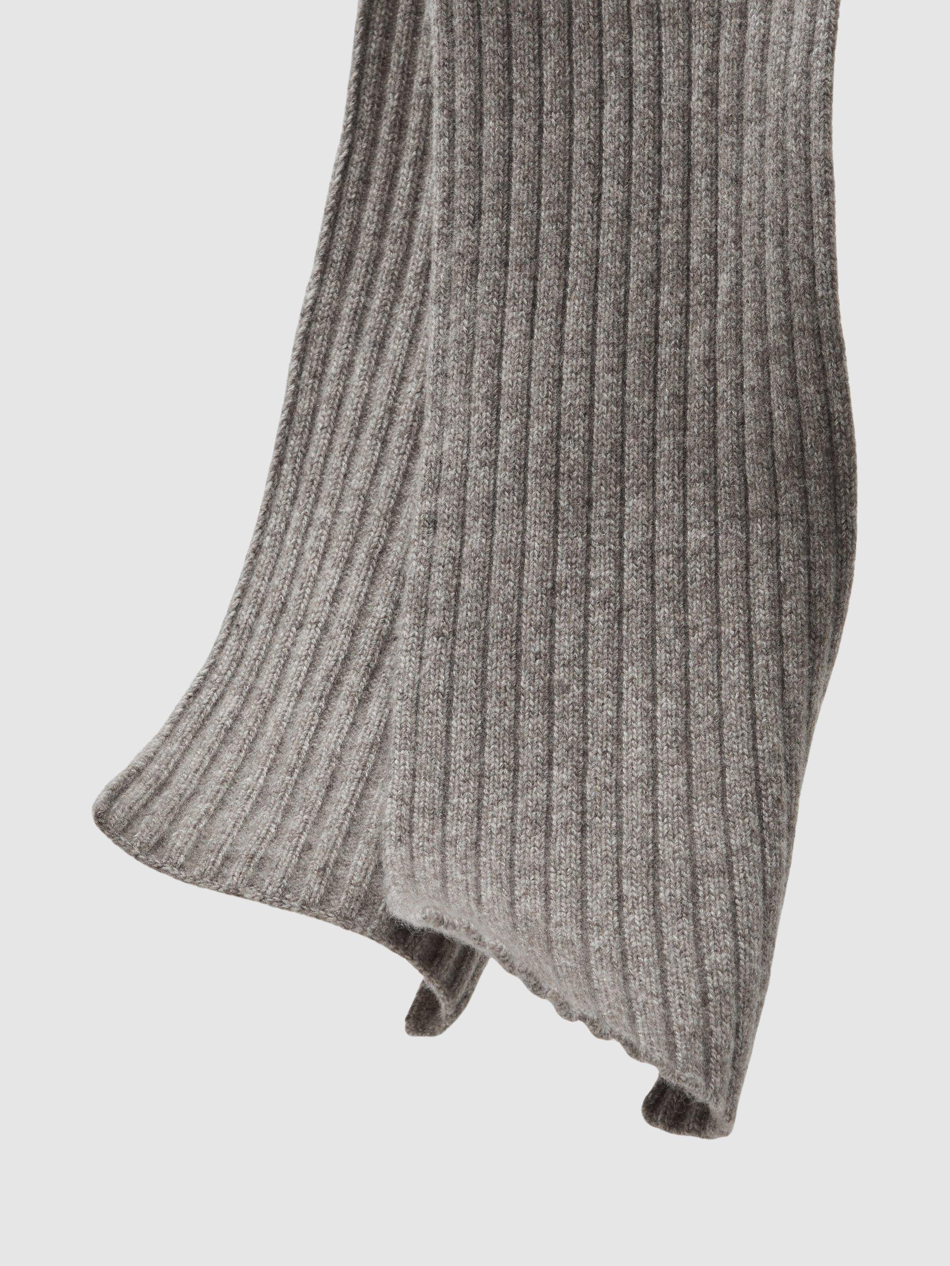 Product image 2 of 5, which shows Reiss Swinly Wool Blend Scarf, Oatmeal, One Size
