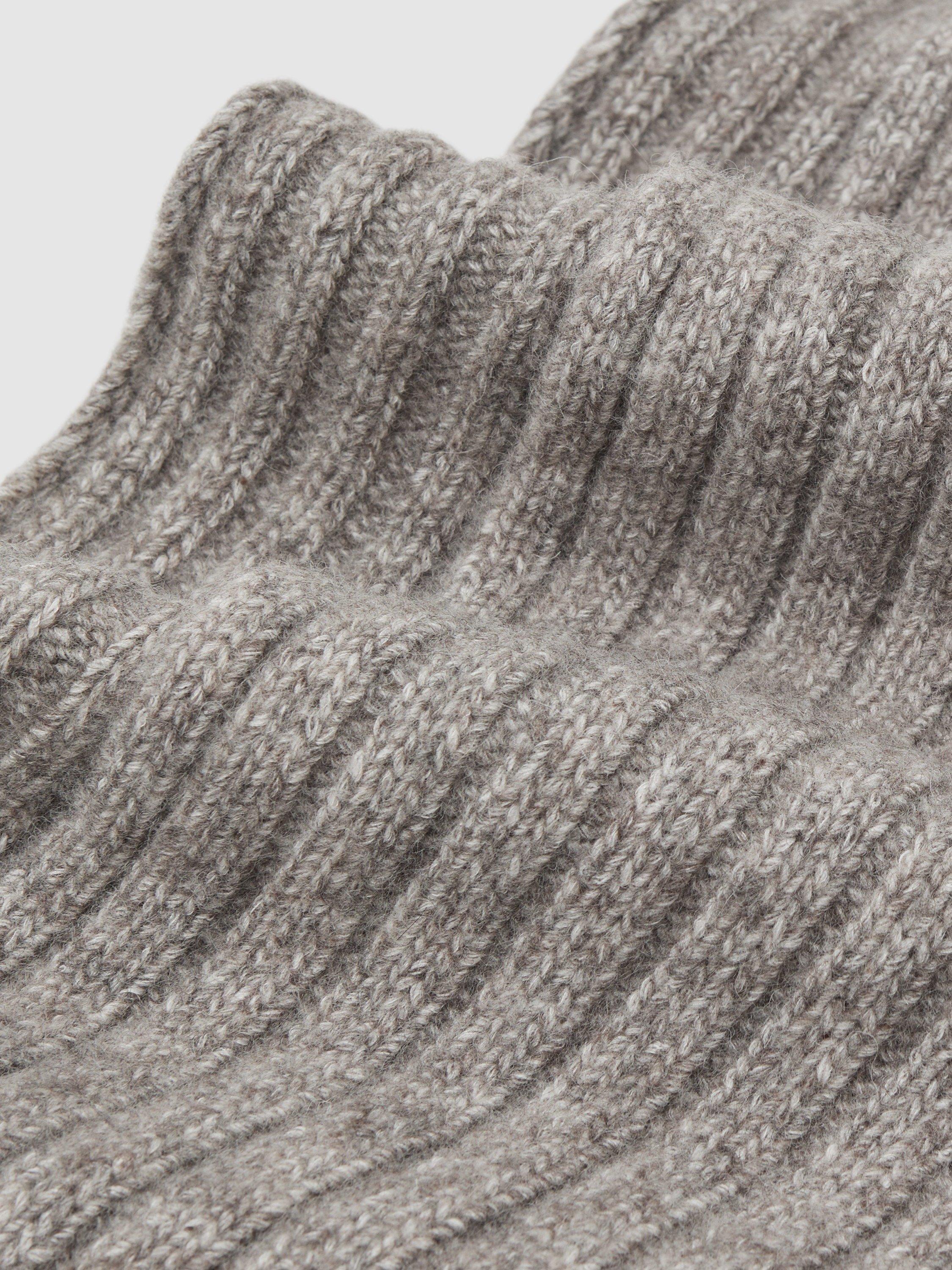 Product image 5 of 5, which shows Reiss Swinly Wool Blend Scarf, Oatmeal, One Size