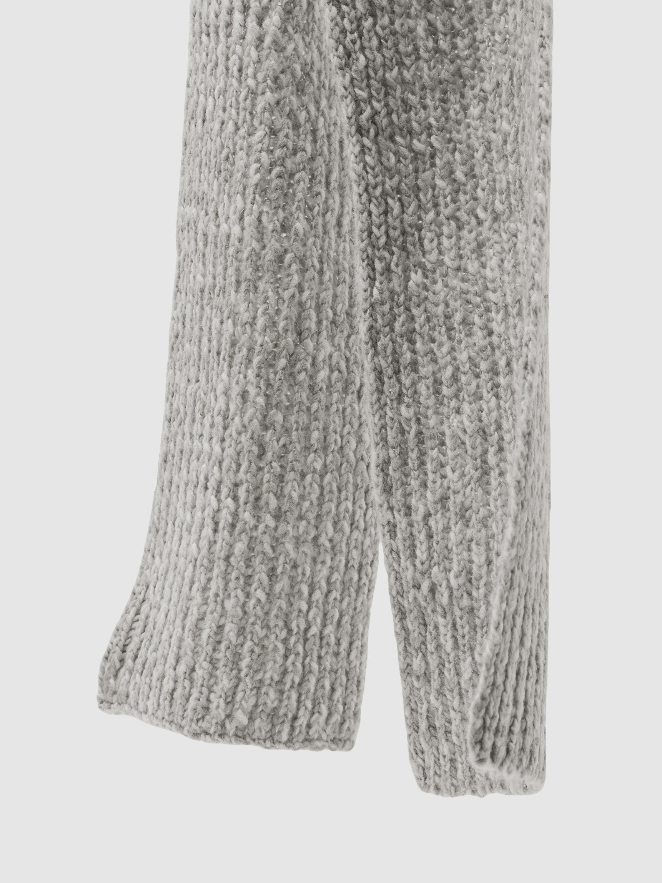 Product image 2 of 5, which shows Reiss Wesley Woolpack Wool Blend Scarf, Grey, One Size