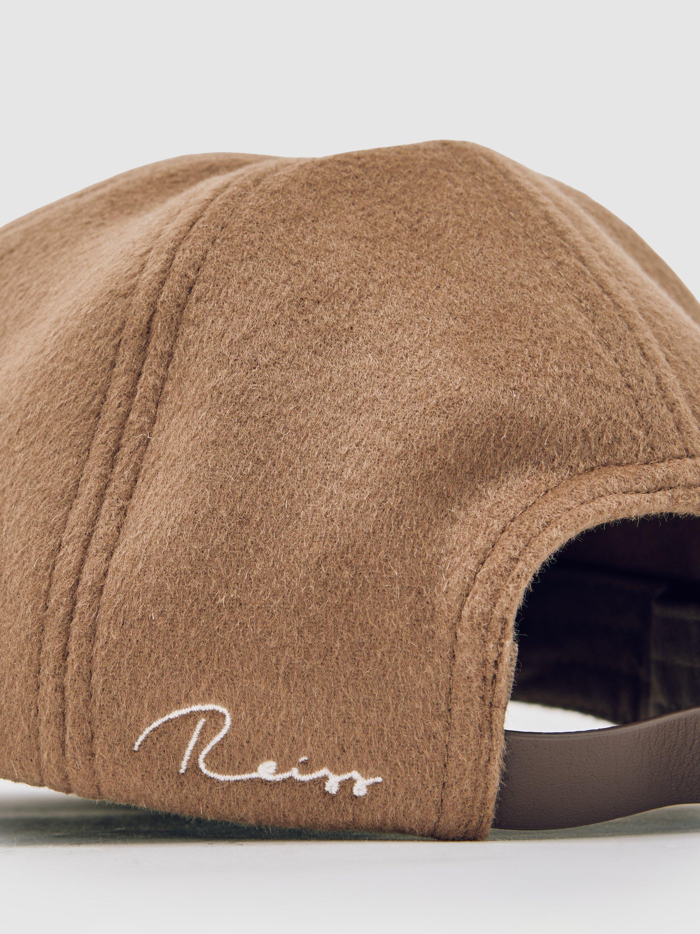 Product image 2 of 5, which shows Reiss Sable Wool Blend Baseball Cap, Light Brown