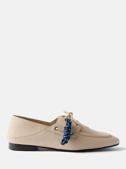 Mint Velvet Hallie Suede Deck Shoes, Natural Cream