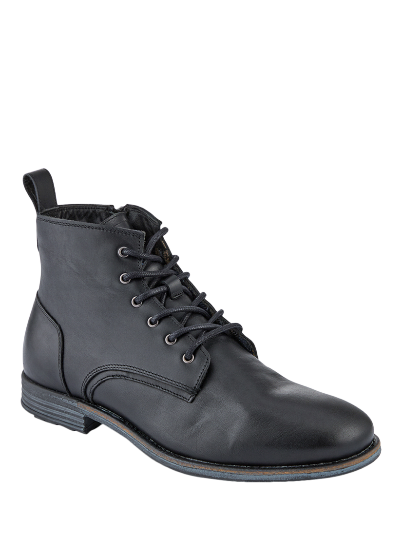 Product image 2 of 5, which shows Jones Bootmaker Dalias Lace Up Leather Ankle Boots, Black, 5