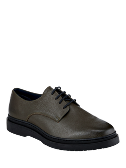 Jones Bootmaker Jameson Leather Lace-Up Shoes - view 2, Khaki