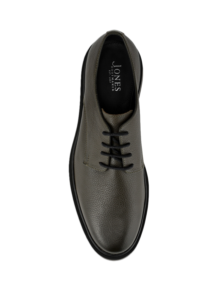 Product image 4 of 5, which shows Jones Bootmaker Jameson Leather Lace-Up Shoes, Khaki, 6