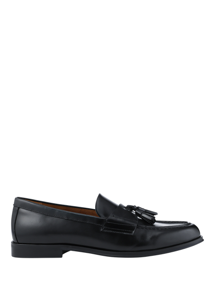 Jones Bootmaker Rayleigh Leather Loafers, Black, Black