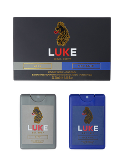 LUKE 1977 Pocket Spray Fragrance City and Oceanic Duo 2, 20ml, Black