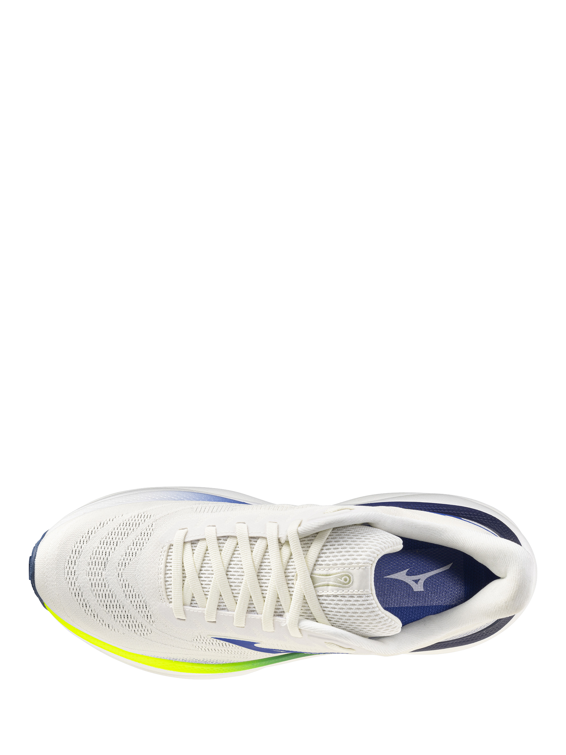 Product image 6 of 11, which shows Mizuno Wave Sky 9 Lace-Up Trainers , Snow White, 7