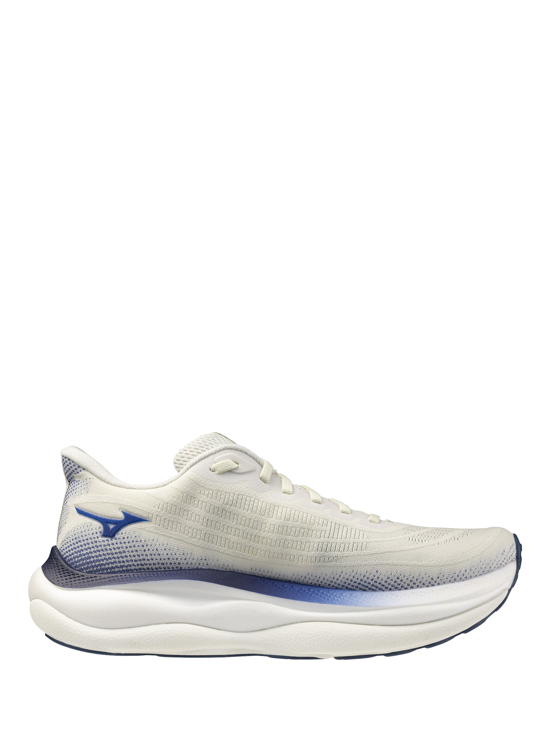 Product image 7 of 11, which shows Mizuno Wave Sky 9 Lace-Up Trainers , Snow White, 7