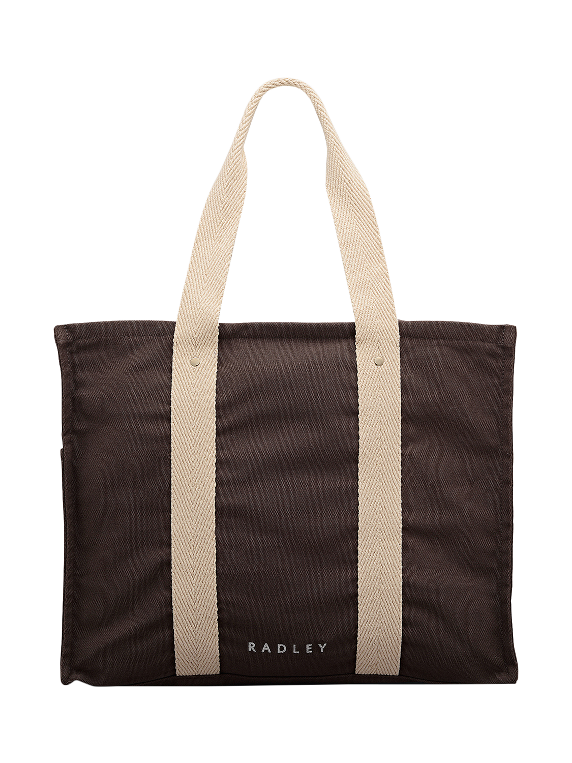 Product image 1 of 4, which shows Radley Bourdon Place Canvas Tote Bag, Coffee, One Size