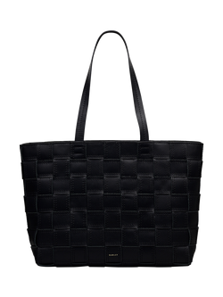 Radley Abbey Woven Leather Bag, Black, Black