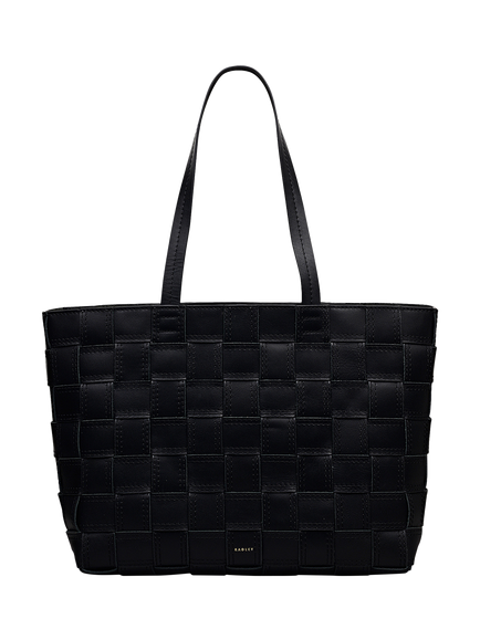 Radley Abbey Woven Leather Bag, Black, Black
