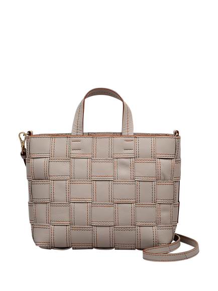 Radley Abbey Woven Leather Cross Body Bag - view 2, Porcini