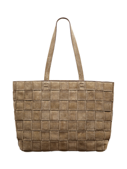 Radley Abbey Suede Tote Bag, Coffee - view 2, Coffee
