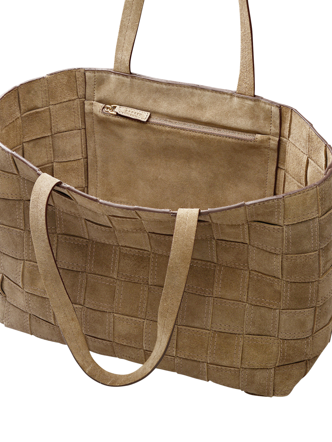 Product image 3 of 8, which shows Radley Abbey Suede Tote Bag, Coffee, One Size