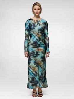 DASKA Salia Abstract Marble Maxi Dress, Multi, Multi