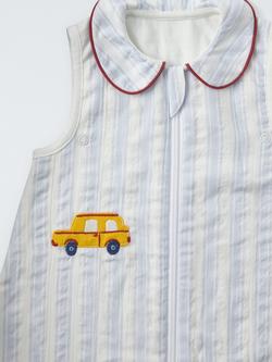 John Lewis Discovery Transport Baby Sleeping Bag, 2.5 Tog, Blue Stripe - view 2, Blue Stripe