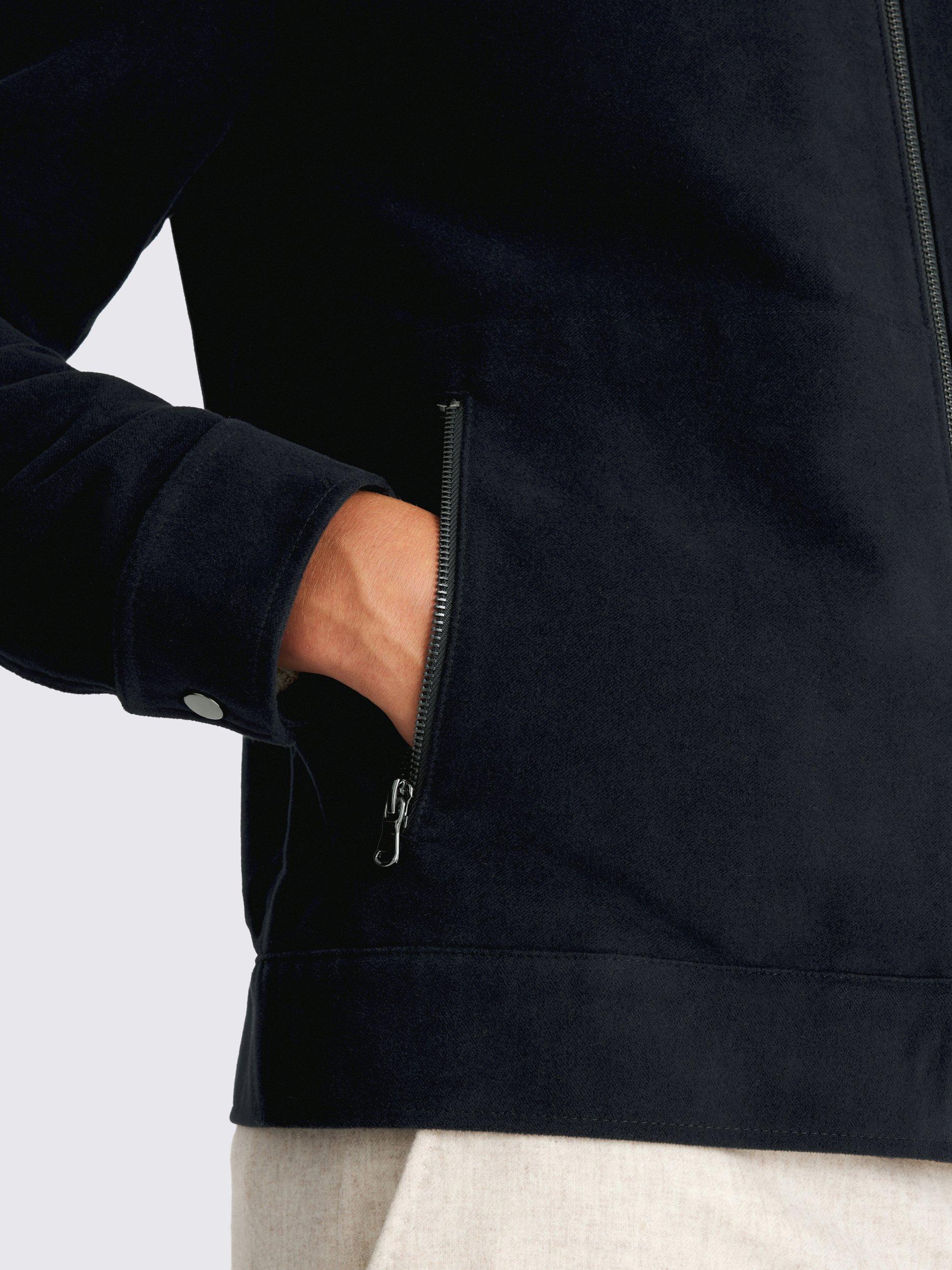 Product image 4 of 5, which shows Moss Moleskin Zip Jacket, Ink, S