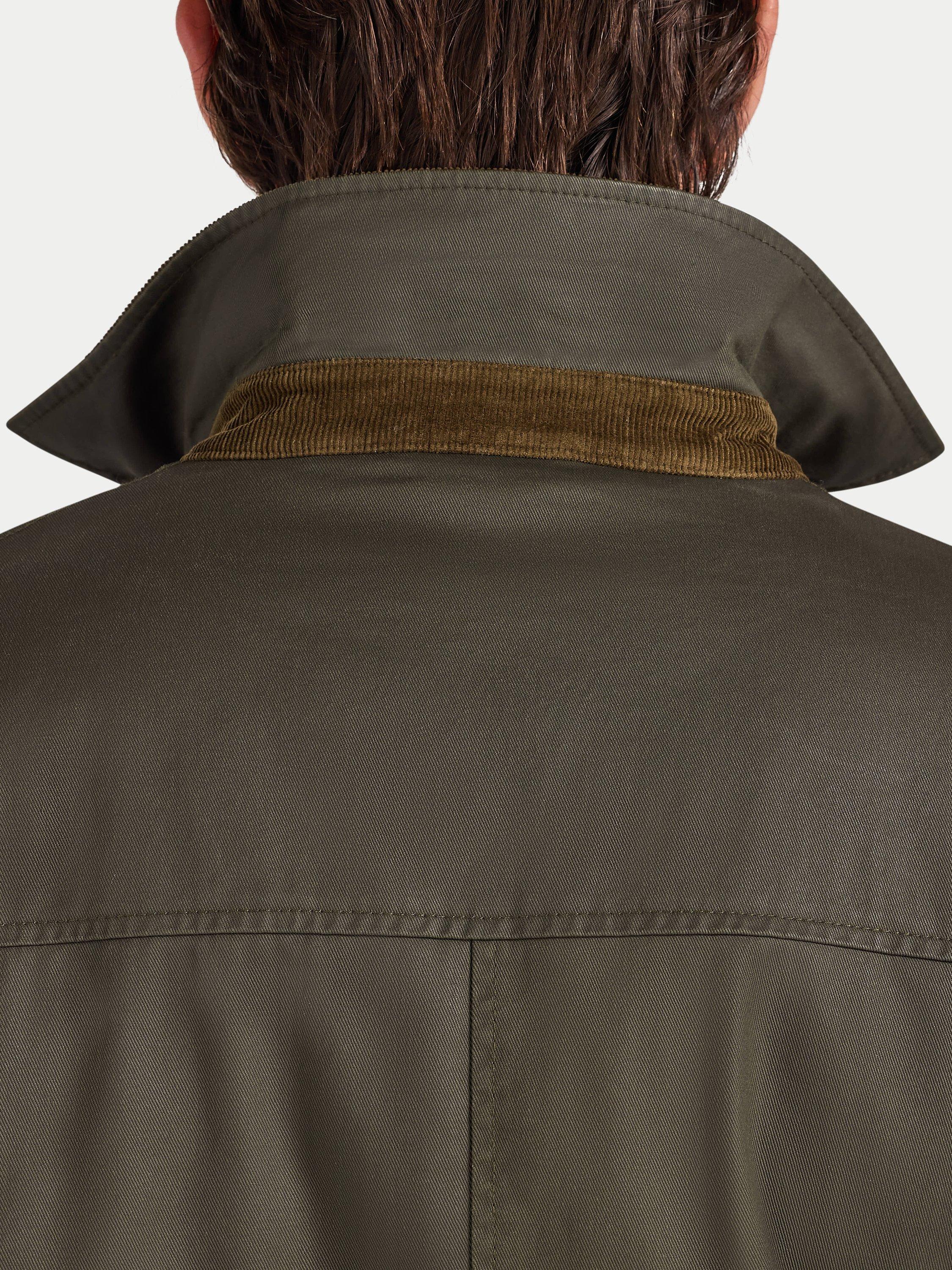 Product image 8 of 9, which shows Raging Bull  Wax Effect Cord Collar Jacket, Khaki, S