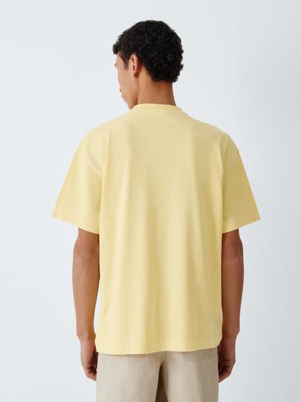 Kin Garment Dyed Cotton T-Shirt - view 2, Yellow