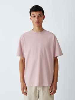 Kin Garment Dyed Cotton T-Shirt, Pink