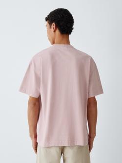 Kin Garment Dyed Cotton T-Shirt - view 2, Pink