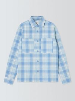Kin Check Cotton Overshirt, Blue