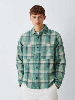 Kin Check Cotton Overshirt, Natural