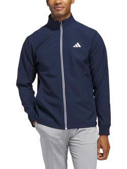 adidas Men's Ultimate365 Textured Woven Full-Zip Jacket, Blue, Blue