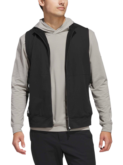 adidas Men's Ultimate365 Tour Full Zip Vest, Black, Black