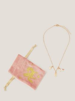 Monsoon Kids Initial Necklace - view 2, Pink