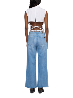 7 For All Mankind Lotta High Rise Flared Jeans, Glisten - view 2, Glisten