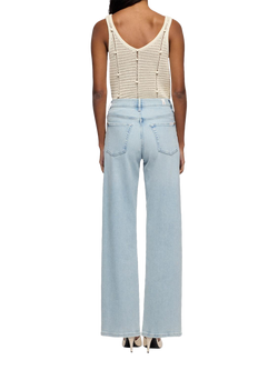 7 For All Mankind Stovepipe Straight Ankle Jeans - view 2, Frozen
