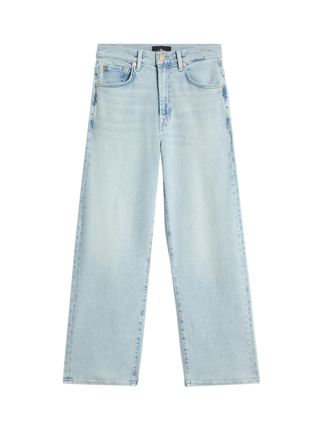 Product image 4 of 6, which shows 7 For All Mankind Stovepipe Straight Ankle Jeans, Frozen, 26