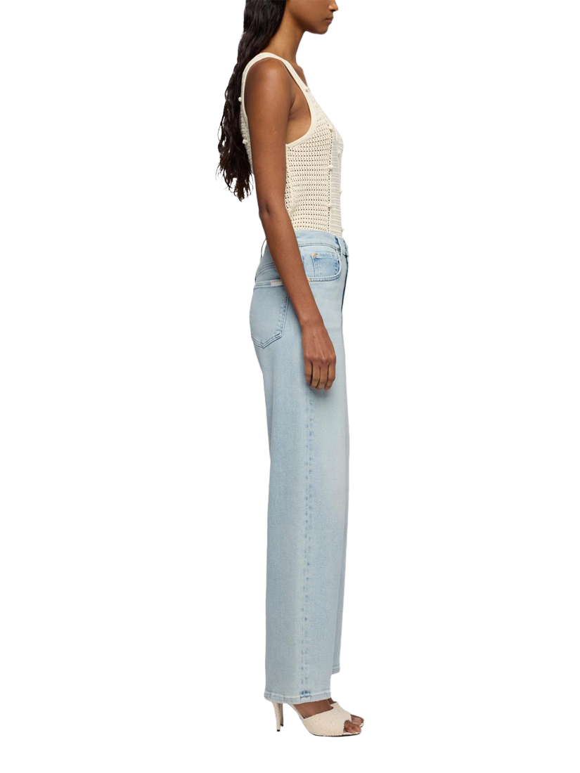 Product image 6 of 6, which shows 7 For All Mankind Stovepipe Straight Ankle Jeans, Frozen, 26
