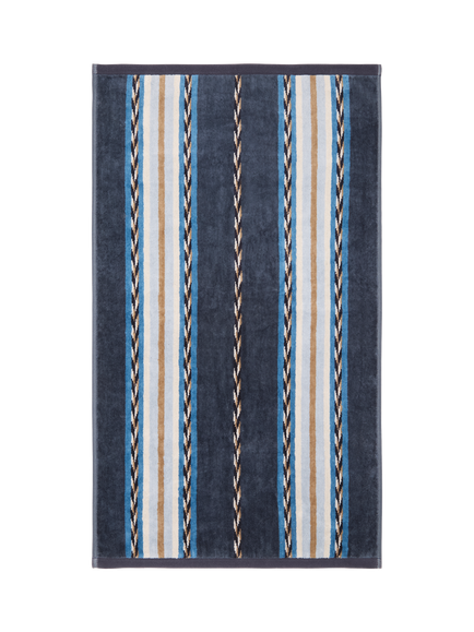 Morris & Co. Lechlade Stripe Towels, Blue