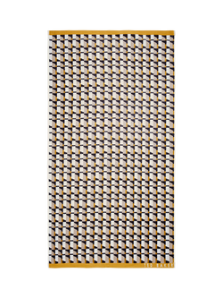 Ted Baker Geo Stripe Towels, Gold, Gold