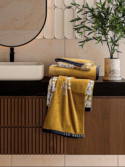 Ted Baker Wisteria Towels, Gold - view 2, Gold